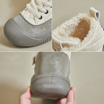SH384 - Korean Thick Sole Chunky Winter Shoes